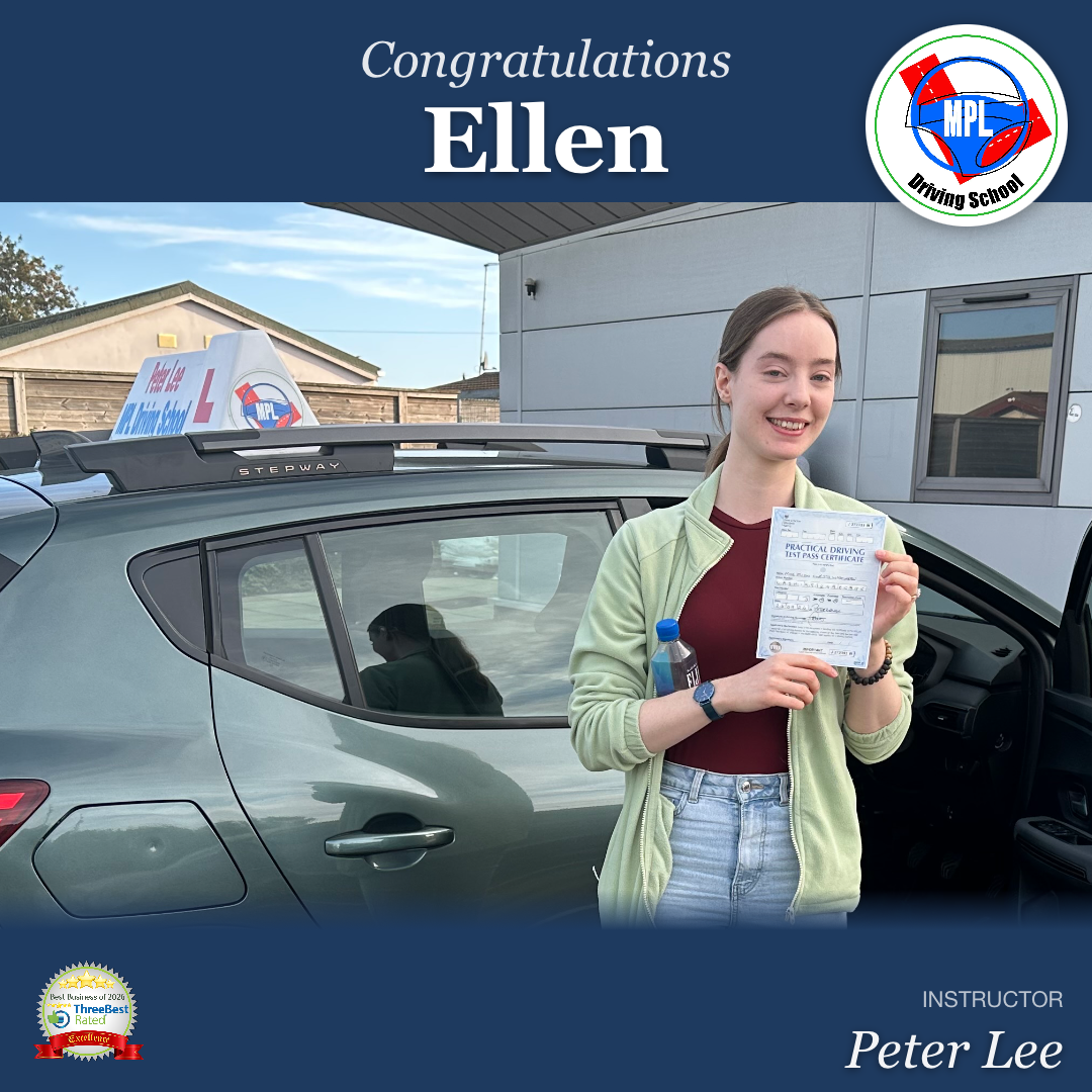 Driving test success for Ellen
