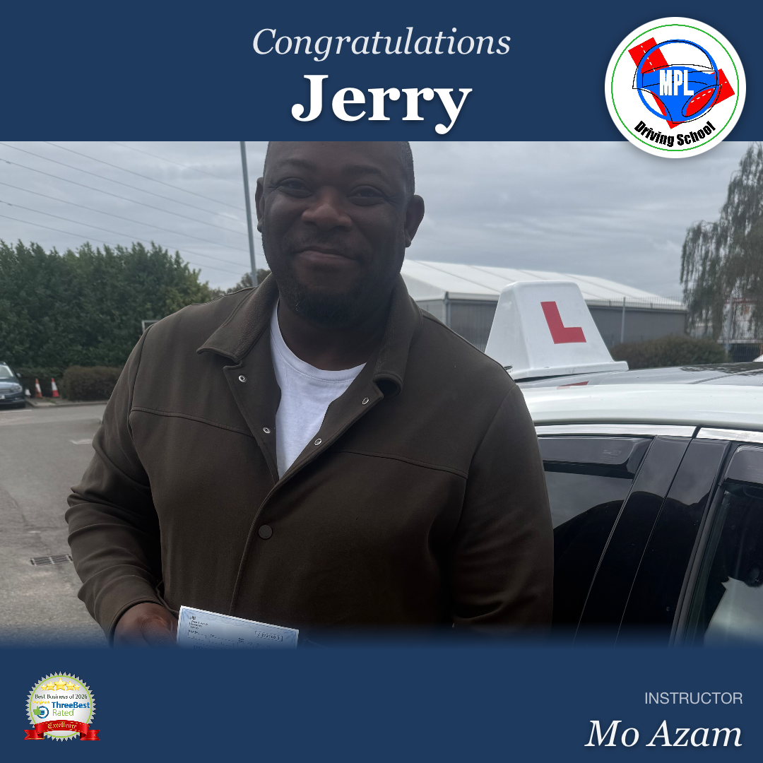 Driving test success for Jerry