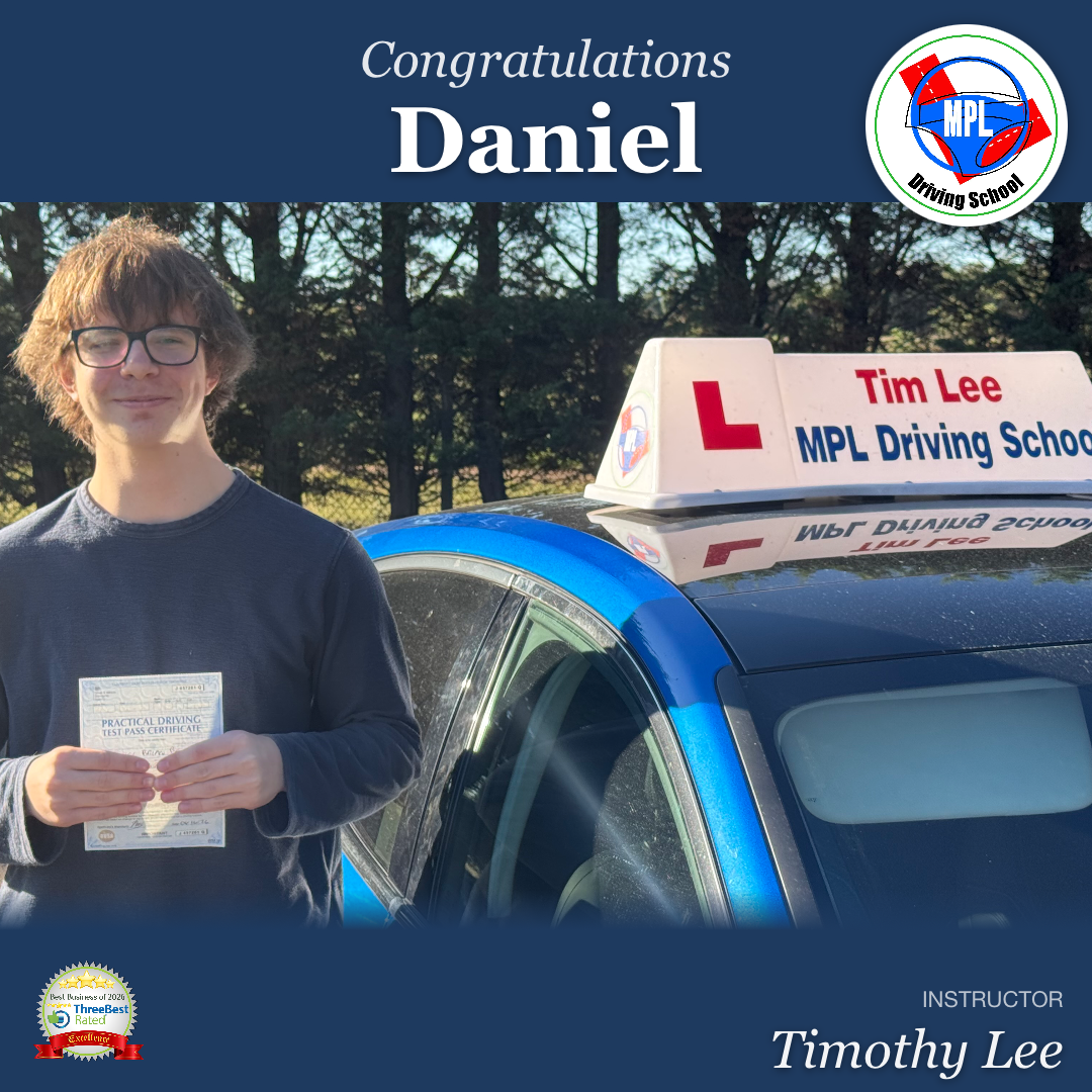 Driving test success for Daniel
