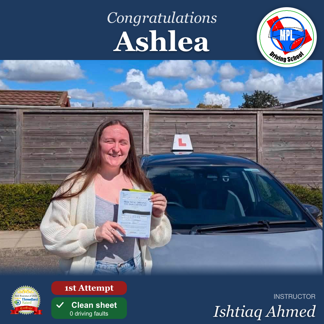 Driving test success for Ashlea