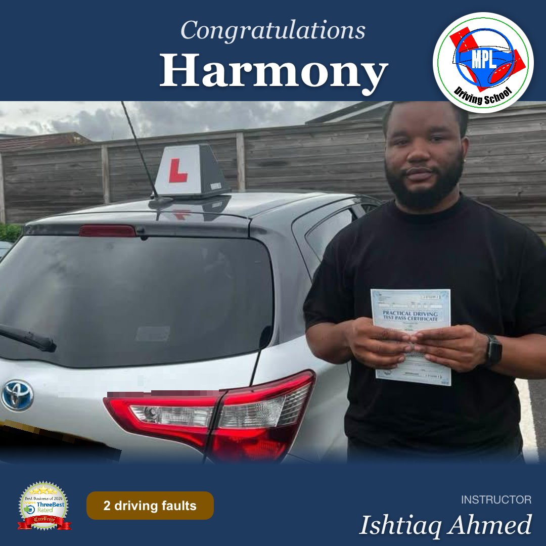 Driving test success for Harmony